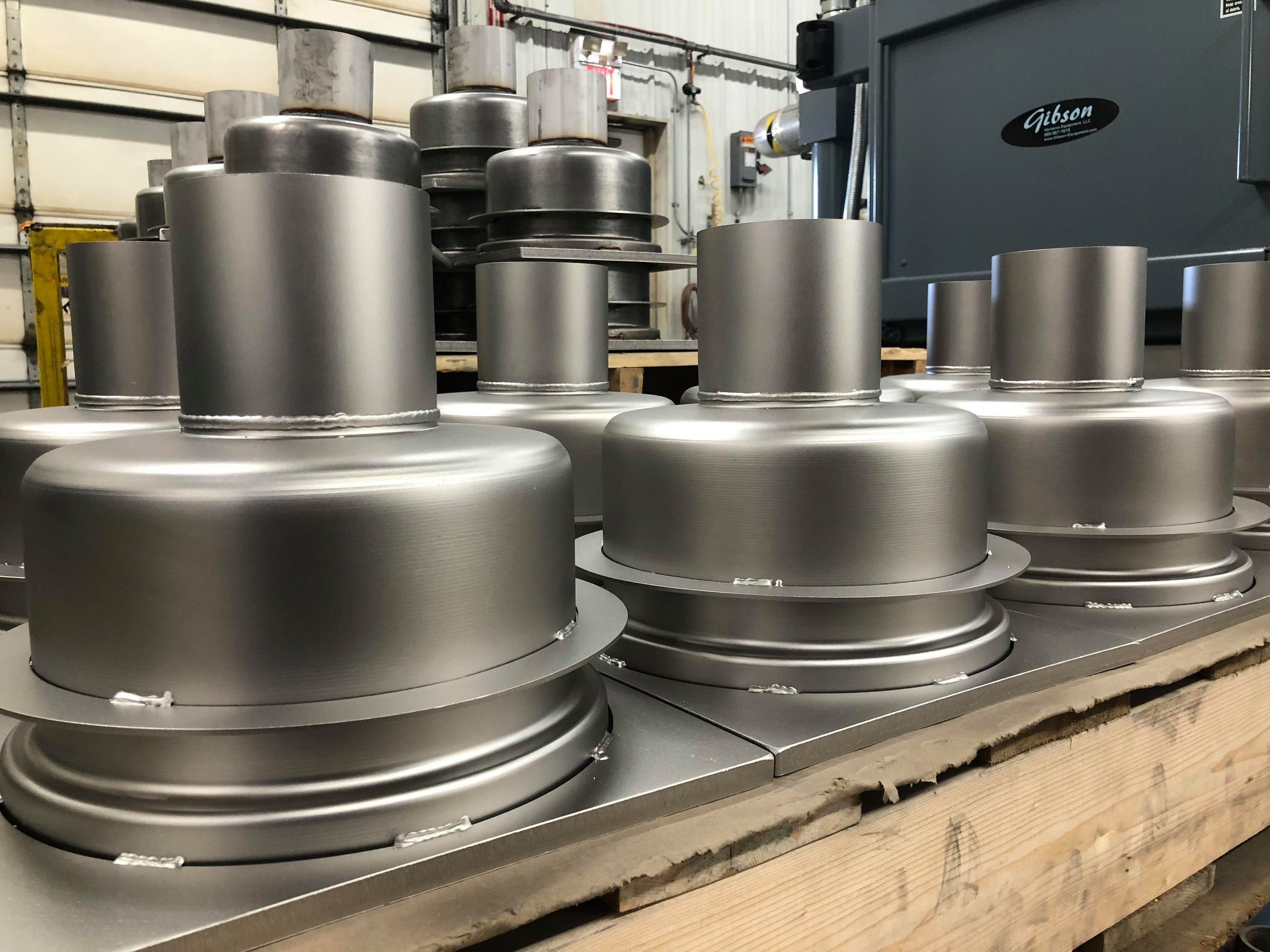 Stainless drain bodies in production